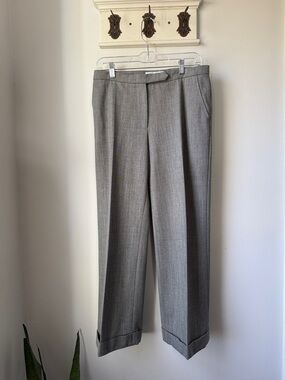 max mara cigarette fit w13 MaxMara | Pants & Jumpsuits | Max Mara Weekend Straight Leg Cigarette Fit  W3 Stretch Pants Flat Pocket Zip 14